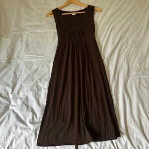XS Brown J.Crew Jersey Cotton Dress